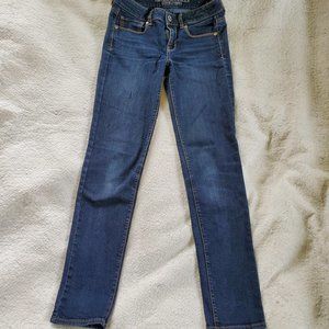 American Eagle Super Skinny Stretch Straight Leg Jeans, Sz 2